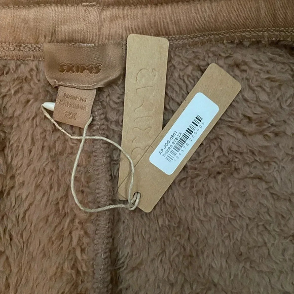SOLD OUT Skims Teddy joggers tigers eye super soft zip pockets size XL - Picture 9 of 13